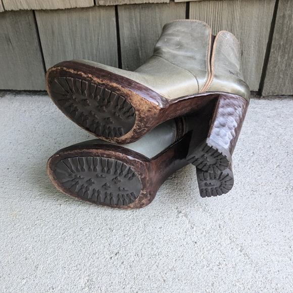 John Fluevog Double Dutch Heal Boots Sz 7.5 - Picture 10 of 12